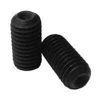 MSS101512 M10-1.5 X 12 mm Socket Set Screw, Cup Point, Coarse, 45H, DIN 916, Black Oxide